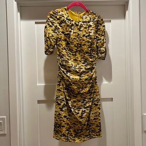 *NEVER WORN* - Whistles Ikat Animal Print Silk bodycon dress. From Bloomies.